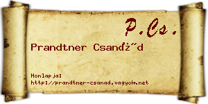 Prandtner Csanád névjegykártya